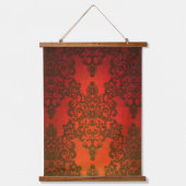 Boho Fancy Damask Kleurrijk Ontwerp Hangend Wandkleed (Voorkant 3)