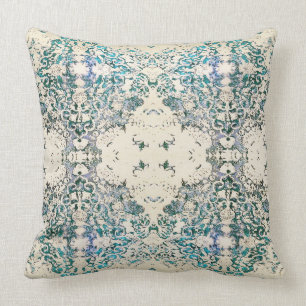 Boho  Fancy India Blue Bohemian Pillow Kussen