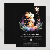 Boho Fantasy Tijger Verjaardag Kaart (Voorkant / Achterkant)