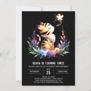 Boho Fantasy Tijger Verjaardag Kaart