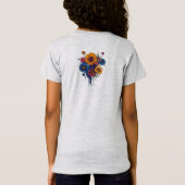 Boho Fantasy Vrouw met Bloemen Haar T-shirt (Achterkant)