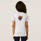 Boho Fantasy Vrouw met Bloemen Haar T-shirt (Achterkant volledig)