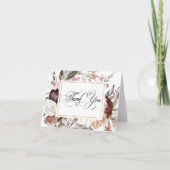 Boho Fantasy Waterverf Bloemige Dankjewel Bedankkaart (Voorkant)