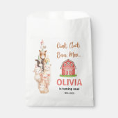 Boho Farm Animal 1st Birthday |Cute Rustic Barnyad Bedankzakje (Voorkant)