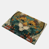 Boho Fatcat Kat Moeder Vader Thuis Flat Inwoning G Deurmat (Schuin)