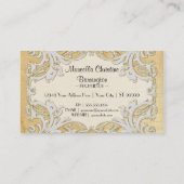 BOHO Faux Burlap in Lace gypsy moderne Mod-stijl Visitekaartje (Achterkant)