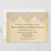 BOHO Faux Burlap in Lace gypsy moderne stijl Kaart (Voorkant)