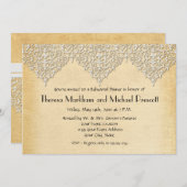 BOHO Faux Burlap in Lace gypsy moderne stijl Kaart (Voorkant / Achterkant)