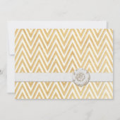 BOHO Faux Burlap n Lace cHEVRON modern model Kaart (Achterkant)