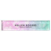 Boho Faux Glitter Naambordje (Voorkant)