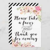 Boho Favors neem er een bord 5x7" Grootte Kaart (Voorkant / Achterkant)