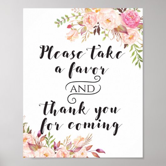Boho Favors neem er een Teken Poster (Voorkant)