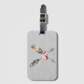 Boho Feather Arrows Bagagelabel (Voorkant (verticaal))