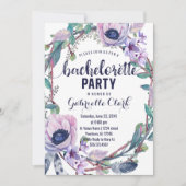 Boho Feather Bachelorette Party Uitnodiging (Voorkant)