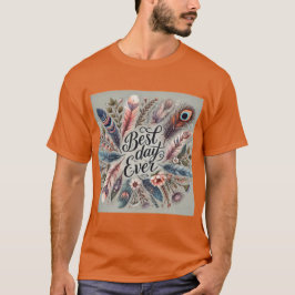 Boho Feather Beste Dag Ooit Mannen Tshirt