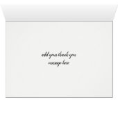 Boho Feather Bourgondië Roos krans bruiloft Bedank (Binnen Horizontaal (Onder))