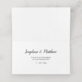 Boho Feather Bourgondië Roos Waterverf Bruiloft Plaatskaartje (Binnenkant ongevouwen)