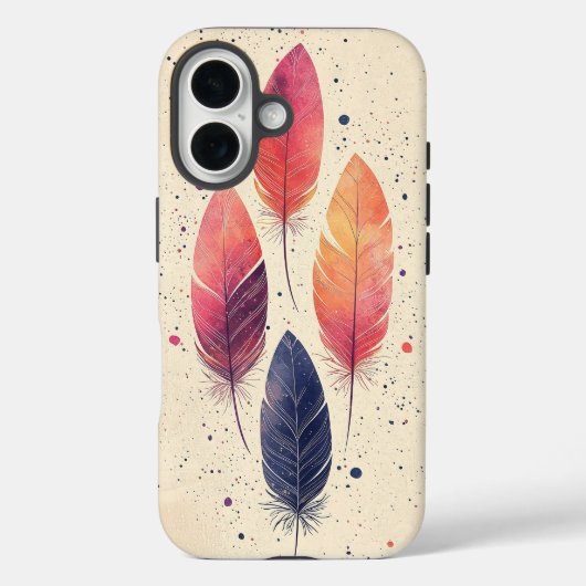 Boho Feather Dance Telefoonhoesje Case-Mate iPhone Case (Achterkant)