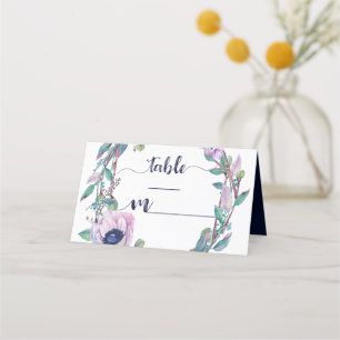 Boho Feather & Floral Tafelnummer Zitplaatsnaam Plaatskaartje
