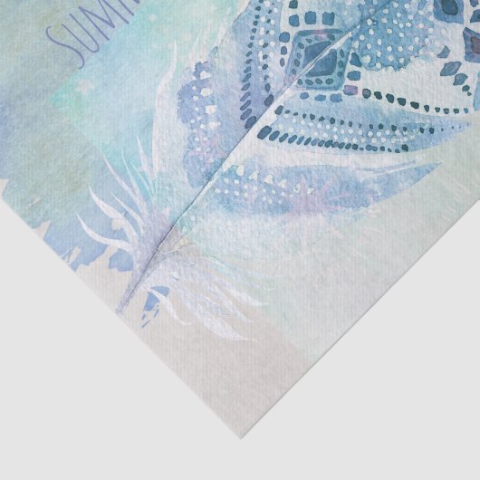 Boho Feather Gifts Tissuepapier (Detail)