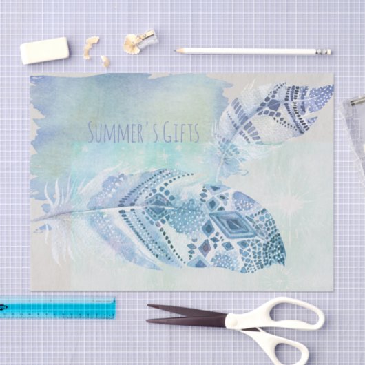 Boho Feather Gifts Tissuepapier (Craft)