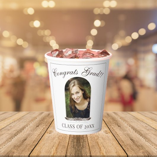 Boho Feather Lijst foto afstudeerfeest Papieren Bekers