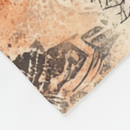 Boho Feather Mandala Fleece Deken (Hoek)