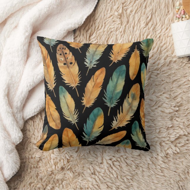Boho Feather Pattern Kussen (Deken)