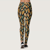 Boho Feather Pattern Leggings (Achterkant)