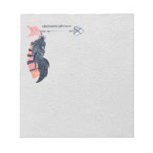 Boho Feathers and Arrow Personalized Notitieblok (Voorkant)