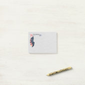 Boho Feathers and Arrow Personalized Post-it® Notes (Op bureau)