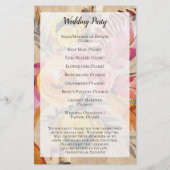 Boho Feathers Arrows Flowers Rustic Wedding (Achterkant)