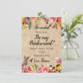 Boho Feathers Arrows Flowers Rustic Wedding Kaart (Staand voorkant)