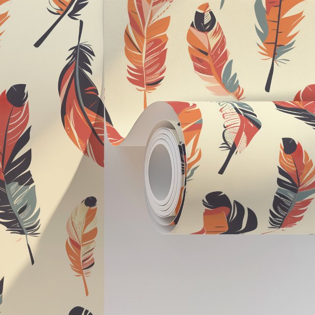 Boho Feathers Behang (Creator heeft geüpload)