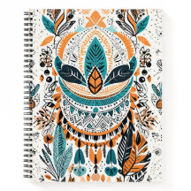 Boho Feathers Boek Hoesje Design – Stijlvol & Arti