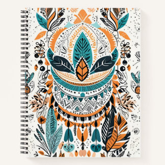 Boho Feathers Boek Hoesje Design – Stijlvol & Arti
