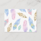 Boho Feathers Books voor Baby Insert Informatiekaartje (Achterkant)