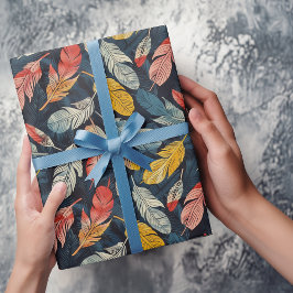 Boho Feathers Cadeaupapier