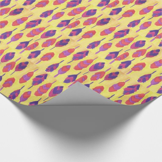 Boho Feathers Cadeaupapier (Hoek)