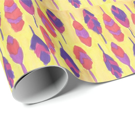 Boho Feathers Cadeaupapier (Rol Hoek)