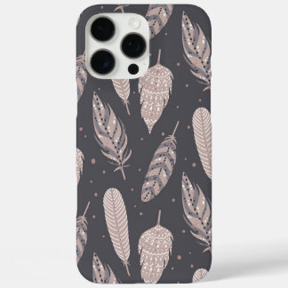 Boho Feathers iPhone 16 Pro Max Hoesje