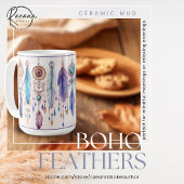 Boho Feathers Classic Mok
