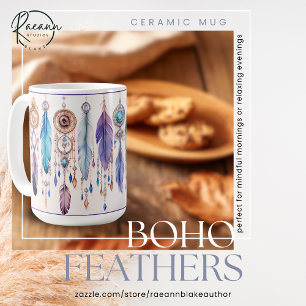 Boho Feathers Classic Mok