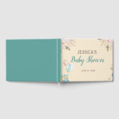 Boho Feathers Floral Baby shower Gastenboek (Volledig)