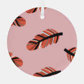 Boho Feathers: Herhaal. Glas Ornament (Achterkant)