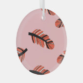 Boho Feathers: Herhaal. Glas Ornament (Voorkant Rechts)
