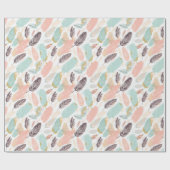 Boho Feathers inpakpapier (Vlak)