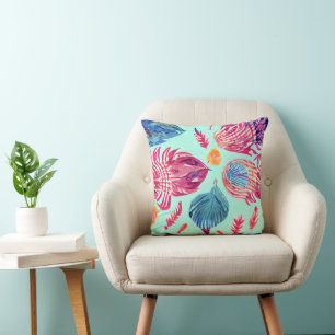Boho Feathers Pattern Kussen