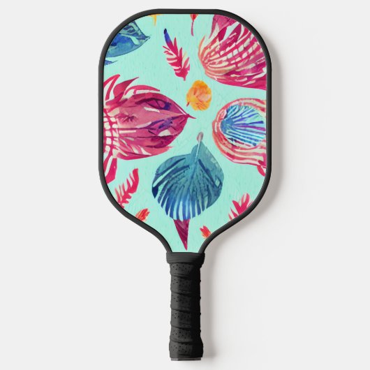 Boho Feathers Pattern Pickleball Paddle (Voorkant)