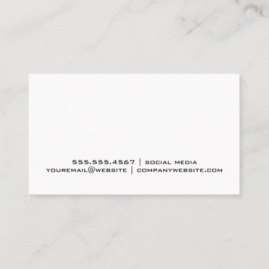 Boho Feathers | Roze marmer Visitekaartje (Achterkant)